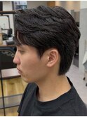 MEN’S/リバースセンターパート/ニュアンスパーマ/錦糸町