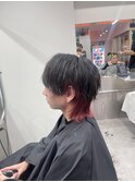 ハイライト/マッシュパーマ/ウルフ/アッシュブラック