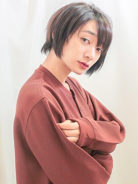 ジーテ(gite) 斜めバング　ヘルシーショート 「横浜/縮毛矯正/髪質改善」