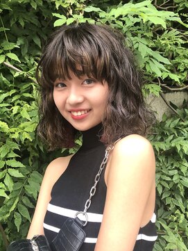 ラパンセヴェール(LA PENSEE VERT) ウェーブパーマヘア