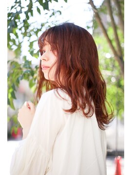 エミュ 天文館店(eMu) ナチュラルロング×ピンクブラウン