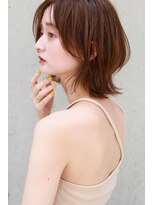 フェリア 池田(FERIA)&nbsp;【FERIA 池田】マロンベージュ＊ウルフボブ