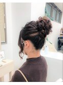 もふもふおだんごヘア