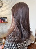 ピンクベージュインナー
