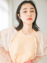 フィルムス 銀座(FILMS) レイヤーカット/デザインカラー/ウェットヘア/オリーブベージュ