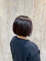 ヘアートゥリース 武蔵小杉店(hair trees) チョコレートブラウン×ミニボブ