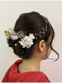 成人式タイトめゆるふわヘアセット