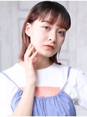 大人可愛い小美髪ツヤ髪外ハネボブバイカラーA3