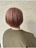 ピンクベージュカラー×30代柔らかフェミニン
