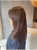 【脱白髪染めハイライト】×大人グレージュ
