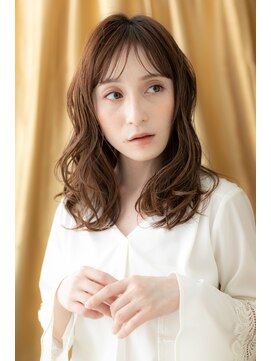 カバーヘア イヴ 戸頭店(COVER HAIR EVE) 外国人風オンブレカーキベージュゆるふわカールY戸頭30代40代