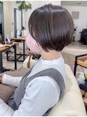 【 I. 】30代からの襟足すっきり前下がりショートボブ 川口