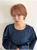 くすみピンクカラー （高田馬場美容院BASSA)
