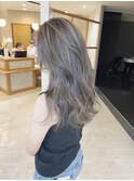 グレージュシルキーマロンベージュ/ハイライト