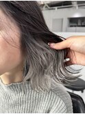 【ホワイトシルバーインナーカラー】