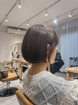 クラップス 上大岡(CLAPS) イヤリングカラー/ピンクグレージュ/ミニボブ/コンパクトボブ