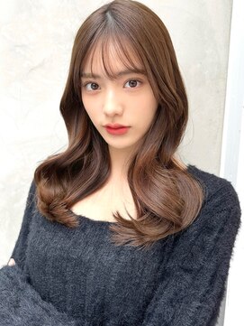 ミラリー トウキョウ(Mirareee Tokyo) 20代30代40代◎前髪パーマグレーベージュレイヤーロング黒髪