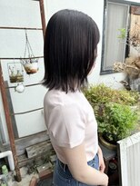 ユイマァル 倉敷店(YUIMARL)&nbsp;バイオレットブラック/切りっぱなしカット