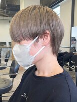 エルマーク(L-MARK) マッシュカラーブリーチメンズメンズカラーツーブロック