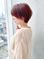 セイドット オモテサンドウ(Say. omotesando)&nbsp;say. 原田美千留　耳掛けショート　暖色カラー