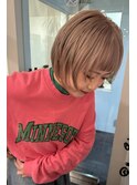 【Barouche/中島綾子】　レイヤーボブ　ブロンド　堀江