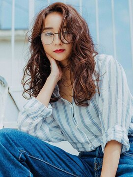 アゲート(Agate) 【錦糸町美容院Agate】バニラベージュのふんわりゆる巻きロングi