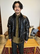 ヤーン(yearn) センター分け×メンズパーマスタイル☆《伏見/栄/名駅》