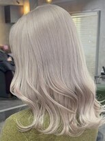 アポロ 横浜駅店(apollo)&nbsp;レイヤーボブハイライトブリーチレイヤーハイトーングレージュ