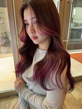 インク サカエ(inq sakae) ヨシンモリ/韓国/ピンクレッド