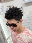 スパイキーショートアフロ