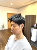 ツーブロックショート