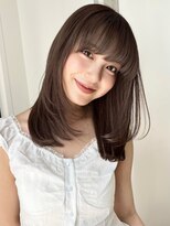 ローネス(LONESS) 【柔らかヘアならこれ!】レイヤーカット×くすみベージュ◎