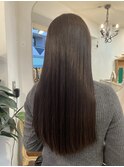 艶髪ストレートロング愛されサラサラ質感トリートメント縮毛矯正