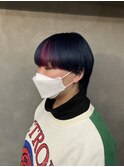 ネイビー×ピンク