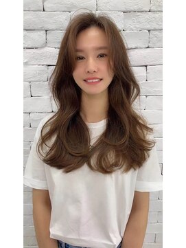 リコヘアー(LiCO HAIR) 那覇/イメチェン/ピンクベージュ/アンブレラカラー/前髪