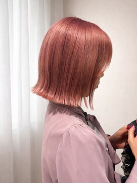 caletta【5月下旬 NEW OPEN（予定）】 ピンクカラー×切りっぱなし×ハイトーンカラー
