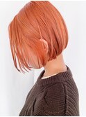 ベビーオレンジ×シンプルボブ*fukuda