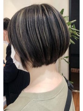 ネックス 表参道本店(nex) 【nex表参道】白髪染め　ハイライト　ミニボブ