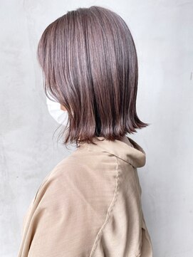 アイティーバイアルバム 八王子店(IT by ALBUM) ラベンダーボブ_ショコラベージュボブルフベビーバング_ba343761