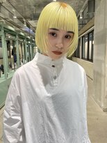 ロジ(loji)&nbsp;ライムイエロー×前上がりボブ