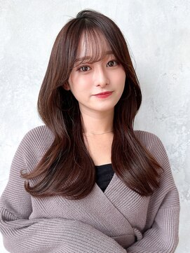 アフロート ルヴア(AFLOAT RUVUA) 20代30代40代 韓国風くびれヘア シースルー前髪 新宿 るなstyle