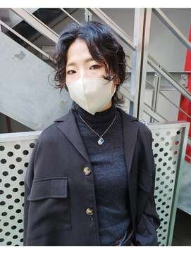 パープル(purple) ウルフパーマ