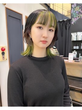チックタック モーガン モデル(TICK-TOCK MORGAN Model) ウルフカットインナーグリーン