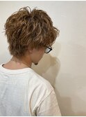 ハイライト/マッシュパーマ/束感/波巻き/メンズ