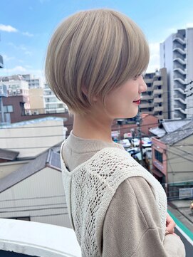 ロンドローズ 名古屋(Lond damaskRose) リフトレイヤー センターパート ブリーチ縮毛矯正 ヨジャドル173