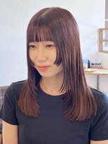 ヘアー ミュゼ 大西店(HAIR Musee) レイヤーカット/レッドブラウン/ワインレッド/ニュアンスカラー