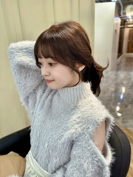 アリスバイアフロート 自由が丘(ALICe by AFLOAT) おくれ毛カット　ぱつっとバング