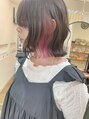 エル(Ele.) 【イヤリングカラー】ワンポイント好きな色でワクワクhairに♪