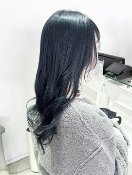 バブ バイネオリーブ(Bab by neolive) ネイビーブラック　ブルーブラック　就活　暗髪　イメチェン