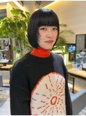 CAF/松本/顔まわりボブウルフ/ブルーブラック/大阪/心斎橋